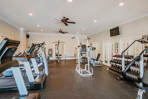 The Fitness Center at Carriage Hill Apartments in Charlottesville